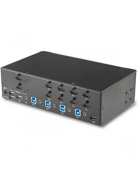 StarTech.com 4 Port HDMI KVM Switch - 4K 30Hz - Dual Display - TAA