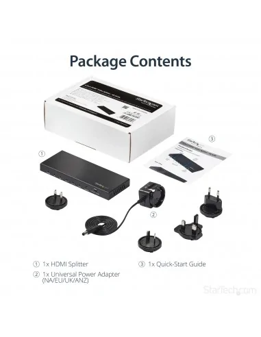StarTech.com 4-Port HDMI Splitter - 4K 60Hz
