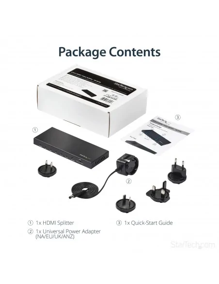 StarTech.com 4-Port HDMI Splitter - 4K 60Hz