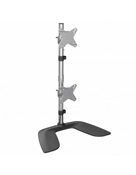 StarTech.com Vertical Dual Monitor Stand, Ergonomic Desktop Stacked