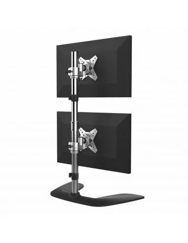 StarTech.com Vertical Dual Monitor Stand, Ergonomic Desktop Stacked