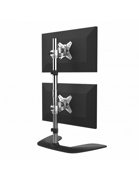 StarTech.com Vertical Dual Monitor Stand, Ergonomic Desktop Stacked