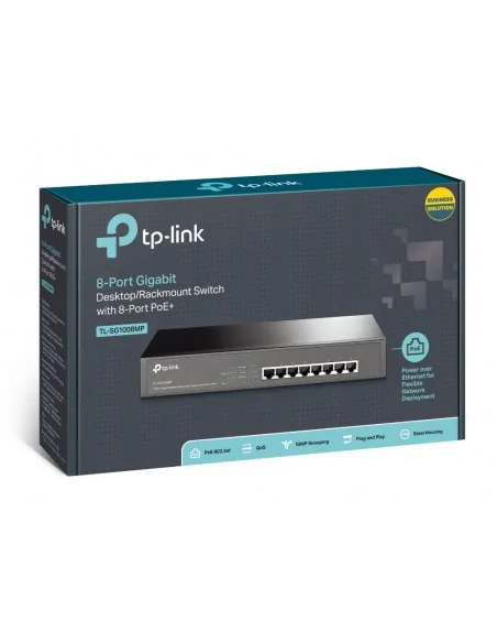 TP-Link TL-SG1008MP network switch Unmanaged Gigabit Ethernet (10/100/