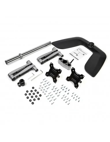StarTech.com Dual Monitor Stand - Ergonomic Desktop Monitor Stand for