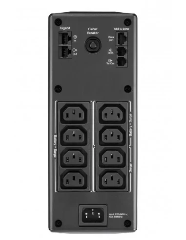 APC Back-UPS Pro, 1300VA/780W, Tower, 230V, 8x IEC C13 outlets, AVR