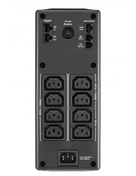 APC Back-UPS Pro, 1300VA/780W, Tower, 230V, 8x IEC C13 outlets, AVR