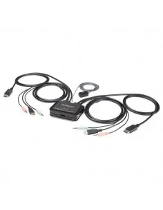 StarTech.com 2 Port DisplayPort KVM Switch - 4K 60Hz - Compact Dual Po