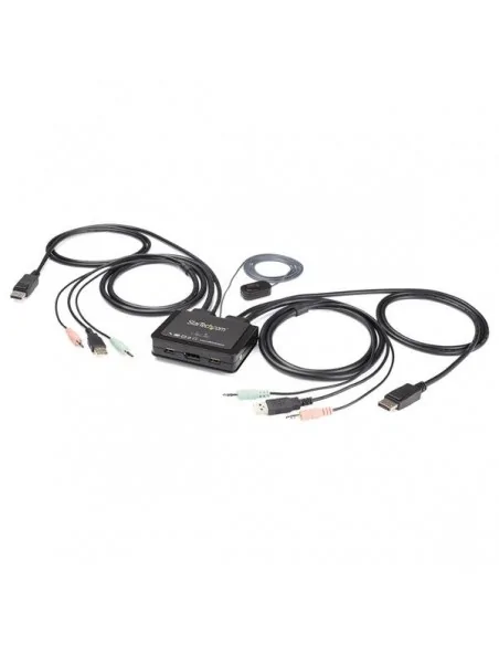 StarTech.com 2 Port DisplayPort KVM Switch - 4K 60Hz - Compact Dual Po