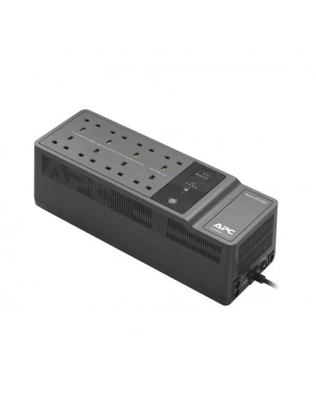 APC Back-UPS, 650VA/400W Floor/Wall Mount, 230V, 8x British BS1363A