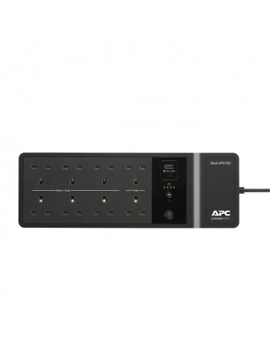 APC Back-UPS, 650VA/400W Floor/Wall Mount, 230V, 8x British BS1363A