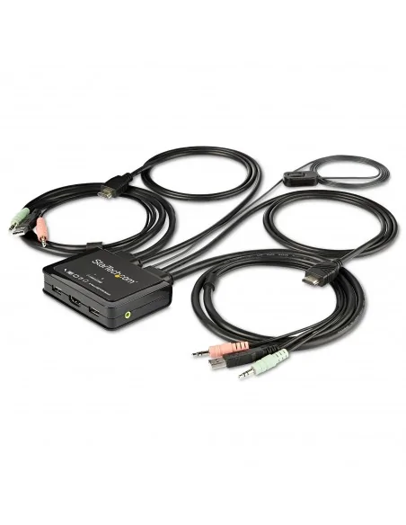 StarTech.com 2 Port HDMI KVM Switch - 4K 60Hz - Compact Dual Port UHD/