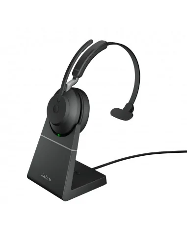 Jabra Evolve2 65 USB-A UC Mono with Charging Stand - Black