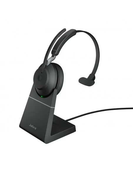 Jabra Evolve2 65 USB-A UC Mono with Charging Stand - Black