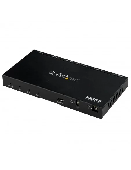 StarTech.com 2-Port HDMI Splitter (1x2) - 4K 60Hz UHD HDMI 2.0 Audio V