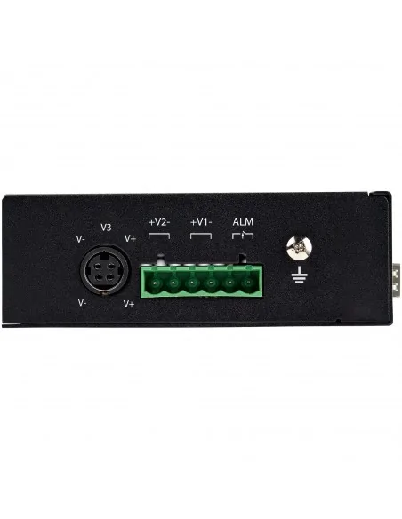 StarTech.com Industrial 6 Port Gigabit Ethernet Switch 4 PoE RJ45 +2 S