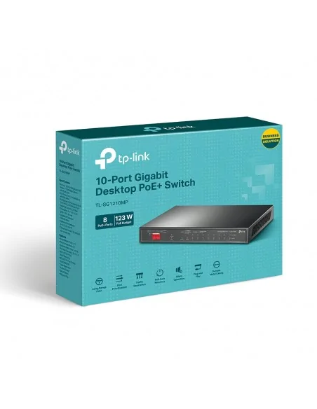 TP-Link TL-SG1210MP network switch Unmanaged Gigabit Ethernet (10/100/