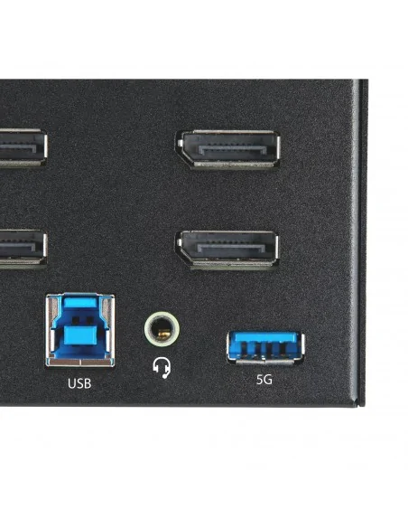 StarTech.com 2 Port Quad Monitor DisplayPort KVM Switch - 4K 60Hz UHD 