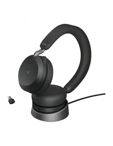 Jabra Evolve2 75 - USB-C MS Teams with Desk Stand - Black