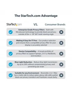 StarTech.com Monitor Privacy Screen for 24" Display - Computer Screen 2