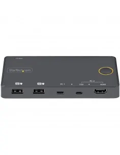 StarTech.com 2 Port Hybrid USB-A + HDMI & USB-C KVM Switch - Single 4K 2