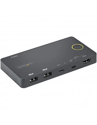 StarTech.com 2 Port Hybrid USB-A + HDMI & USB-C KVM Switch - Single 4K