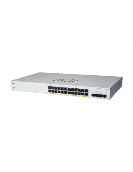 Cisco Business CBS220-24P-4G Smart Switch | 24 Port GE | PoE | 4x1G SF