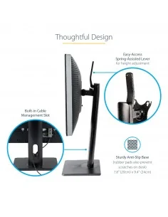 StarTech.com Free Standing Single Monitor Mount - Height Adjustable 2