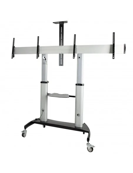 StarTech.com Dual TV Cart for 37-60in VESA TVs up to 110lb/50kg each -