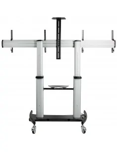 StarTech.com Dual TV Cart for 37-60in VESA TVs up to 110lb/50kg each - 2