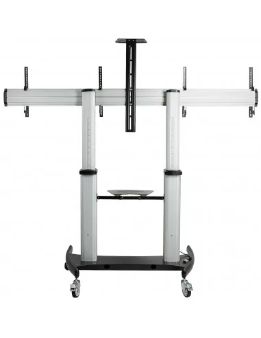 StarTech.com Dual TV Cart for 37-60in VESA TVs up to 110lb/50kg each -