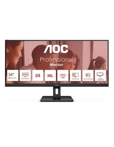 AOC U34E2M computer monitor 86.4 cm (34") 3440 x 1440 pixels Wide Quad