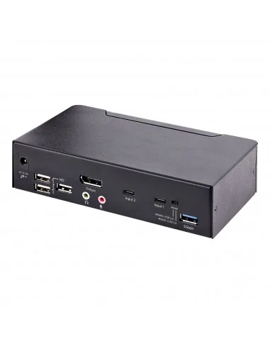 StarTech.com 2-Port USB-C KVM Switch, Single 4K 60Hz DisplayPort Monit