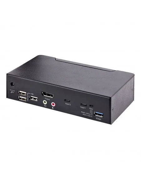 StarTech.com 2-Port USB-C KVM Switch, Single 4K 60Hz DisplayPort Monit