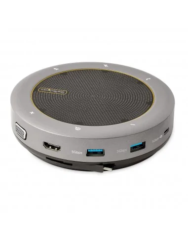 StarTech.com USB-C Speakerphone Docking Station, Mini Portable