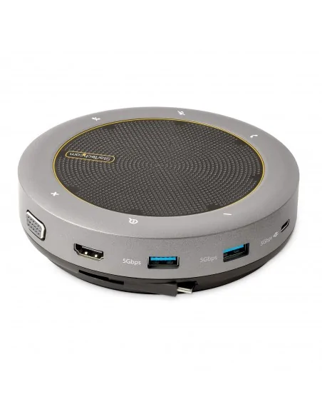 StarTech.com USB-C Speakerphone Docking Station, Mini Portable
