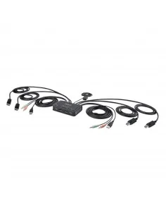 StarTech.com 2-Port Dual-Monitor DisplayPort Cable KVM Switch, 4K 60Hz