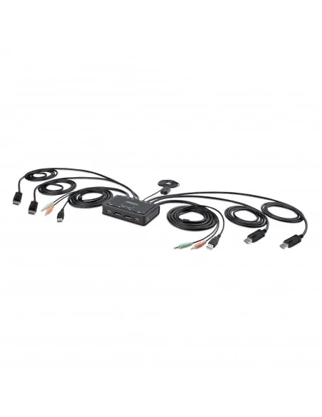 StarTech.com 2-Port Dual-Monitor DisplayPort Cable KVM Switch, 4K 60Hz