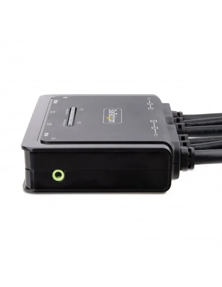 StarTech.com 2-Port Dual-Monitor DisplayPort Cable KVM Switch, 4K 60Hz