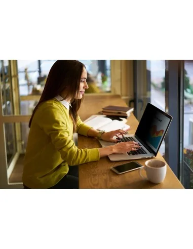3M Bright Screen Privacy Filter for 13.3in Full Screen Laptop, 16:9