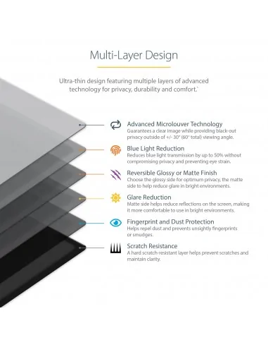 StarTech.com 14-inch MacBook Pro M1 M2 M3 M4 Flip-Over Laptop Privacy