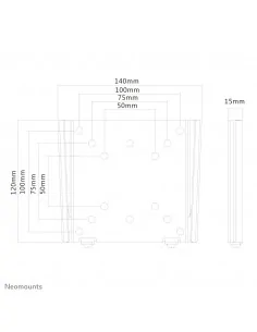 Neomounts FPMA-W25BLACK Monitor/TV mount wall 10-30" - ultra-flat 2
