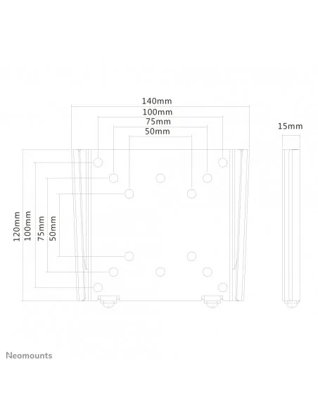 Neomounts FPMA-W25BLACK Monitor/TV mount wall 10-30" - ultra-flat