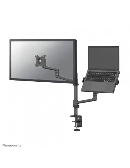 Neomounts DS20-425BL2 Monitor arm with laptop holder 17-27" - space