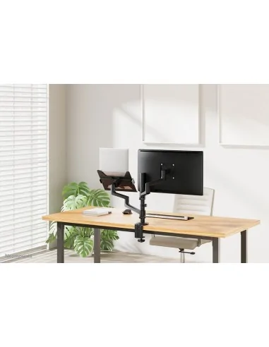 Neomounts DS20-425BL2 Monitor arm with laptop holder 17-27" - space