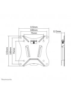 Neomounts NM-W25BLACK Monitor/TV mount wall 10-30" - ultra-flat 2