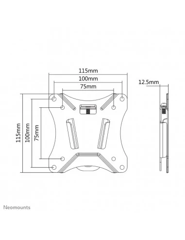 Neomounts NM-W25BLACK Monitor/TV mount wall 10-30" - ultra-flat