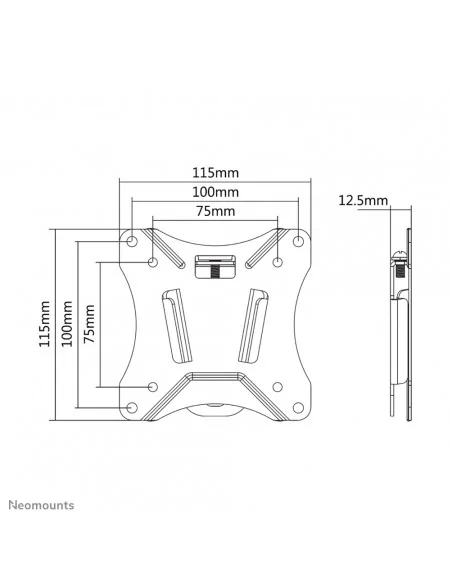 Neomounts NM-W25BLACK Monitor/TV mount wall 10-30" - ultra-flat
