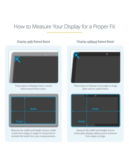 StarTech.com 17.3-inch 16:9 Laptop Privacy Filter, Anti-Glare Privacy