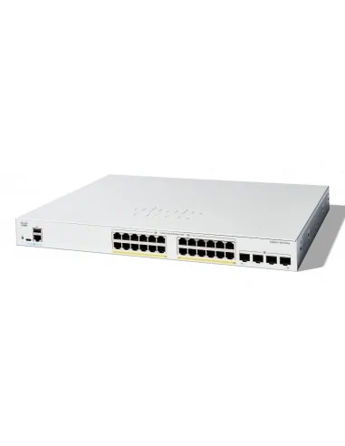 Cisco Catalyst 1200-24FP-4G Smart Switch, 24 Port GE, Full PoE, 4x1GE 