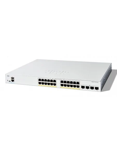 Cisco Catalyst 1200-24FP-4G Smart Switch, 24 Port GE, Full PoE, 4x1GE 
